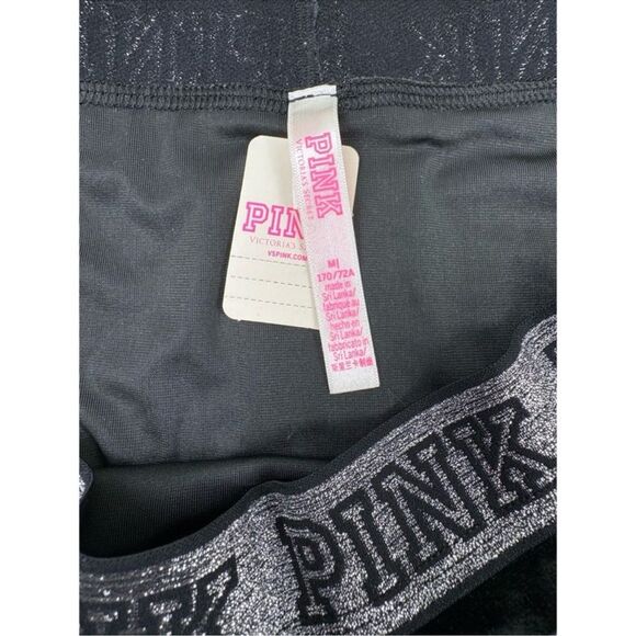 PINK Victoria’s Secret lurex velvet logo triangle bra and boyshort set - Picture 5 of 8